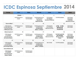 Calendario Septiembre 2014